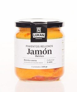 Iberian ham stuffed peppers Lukan