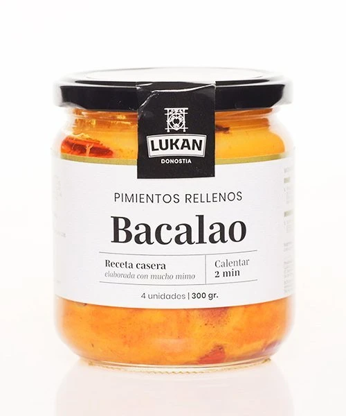 Pimientos rellenos de bacalao Lukan
