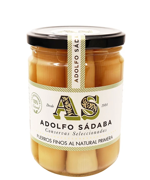 Puerros Finos Al Natural Primera Adolfo Sádaba