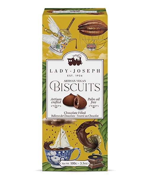 Galletas Veganas rellenas de Chocolate Lady Joseph